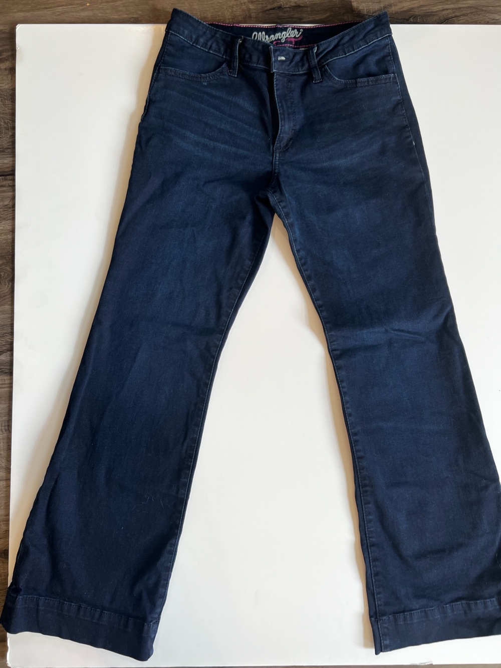 Wrangler Women's Dark Blue Straight Leg Jeans